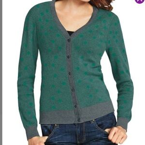 Cabi Button down v-neck Sweater Cardigan